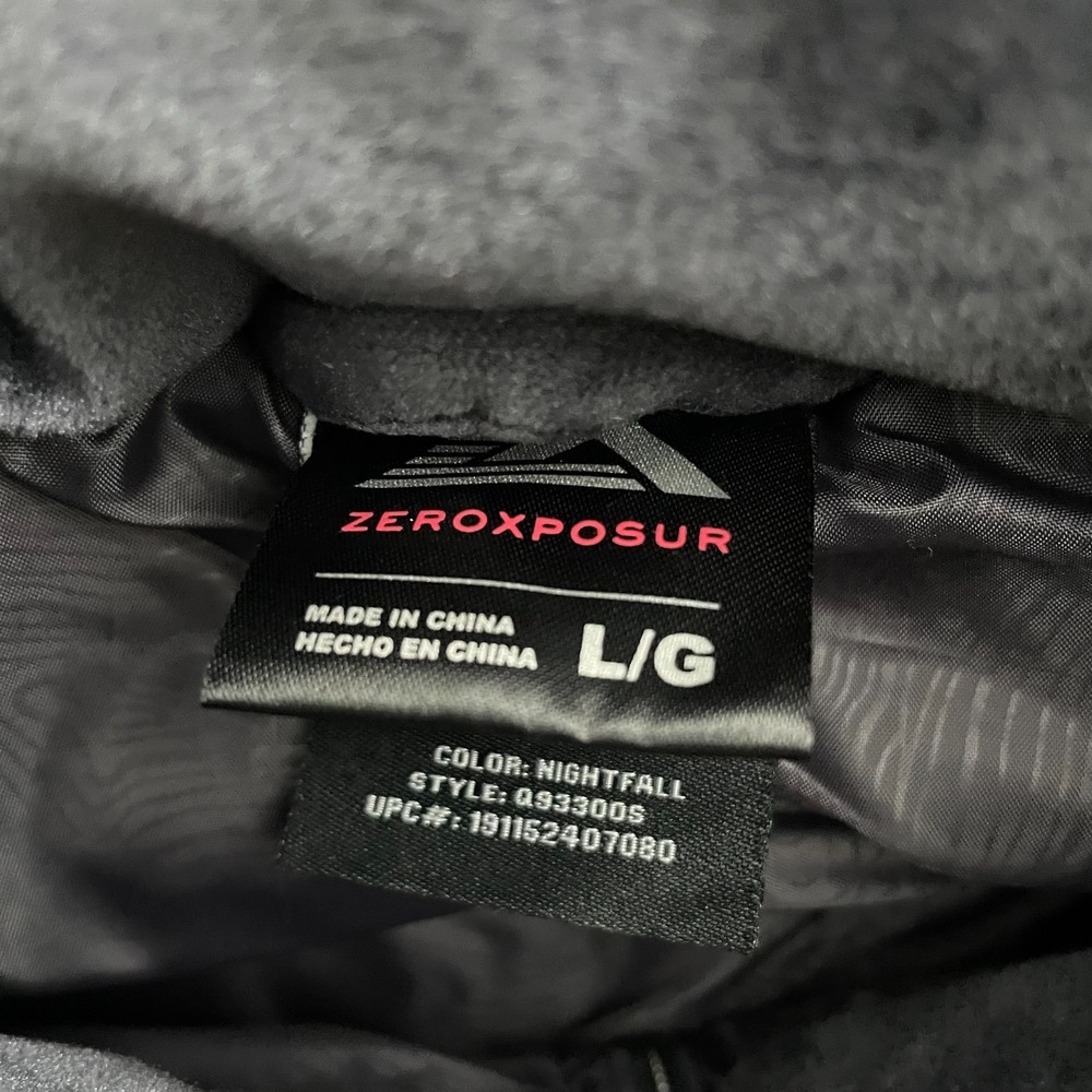 NWT Zeroxposur Puffer Vest Women L Nightfall Velour Full Zip - Picture 4 of 8